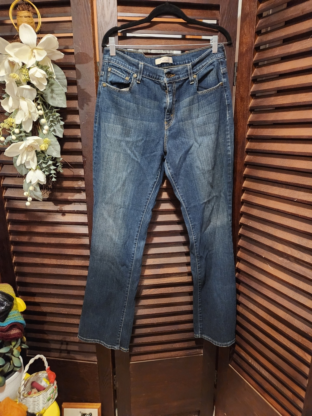 Levi's Women's Dark Blue Straight-Leg Jeans
